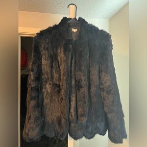 Black Faux Fur Jacket